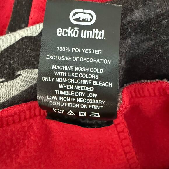 Ecko Unltd Joggers Vintage Red Camo Joggers Y2K Skate 90s City Hip Hop Retro - Picture 10 of 12
